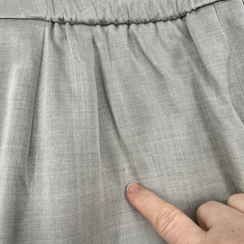 Vtg Linda Allard Ellen Tracy Pants Wool Silk Blend Trouser Womens 22 Taupe NEW - Picture 3 of 9